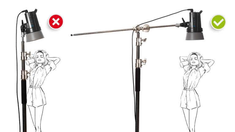 Trépied Girafe Bresser BR-BLS210 – Support Lumière Studio Avec Contrepoids, Pliant & Stable
